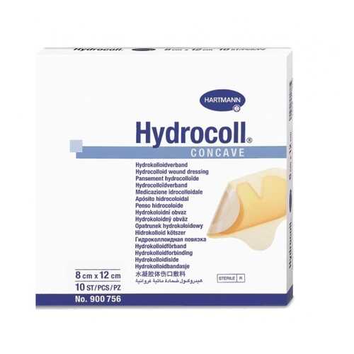 Гидроколлоидные повязки Hydrocoll concave на пятки и локти 8 х 12 см 10 шт. в Аптеки Столички