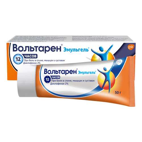 Вольтарен Voltaren гель при боли в спине, мышцах и суставах, гель 2%, 50 г в Аптеки Столички