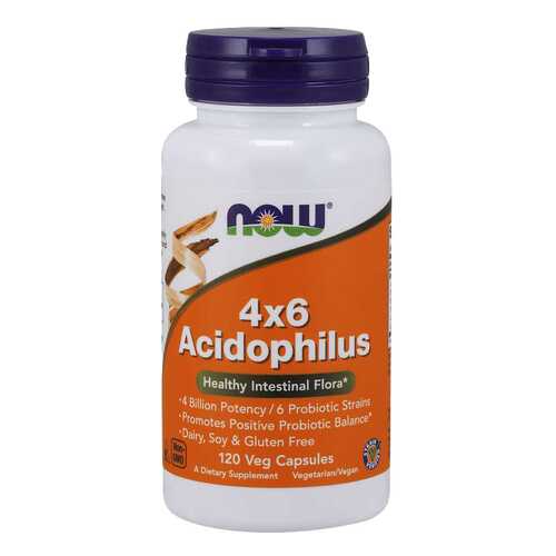 Для пищеварения NOW Acidophilus 4x6 120 капсул в Аптеки Столички