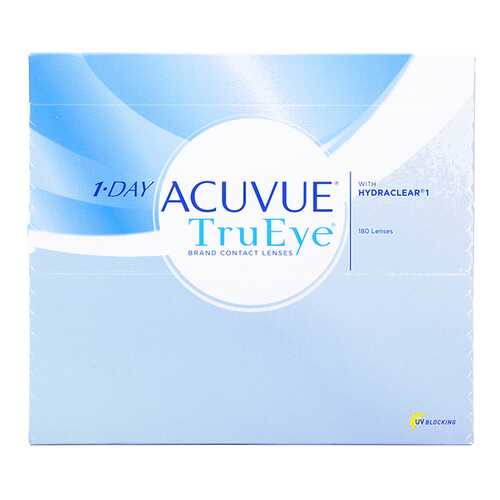 Контактные линзы 1-Day Acuvue TruEye 180 линз R 8,5 -0,50 в Аптеки Столички