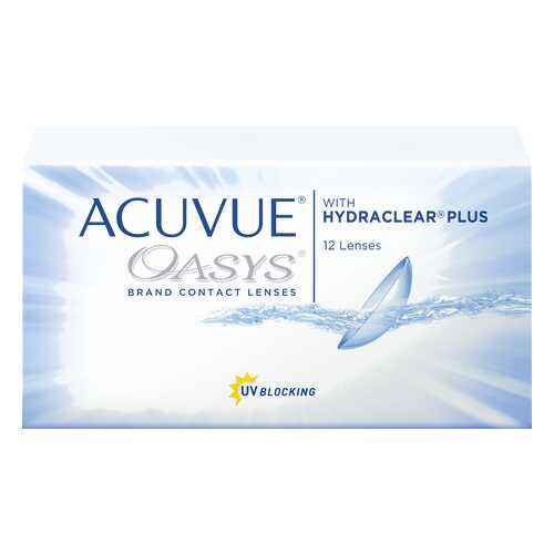 Контактные линзы Acuvue Oasys with Hydraclear Plus 12 линз R 8,4 -10,00 в Аптеки Столички