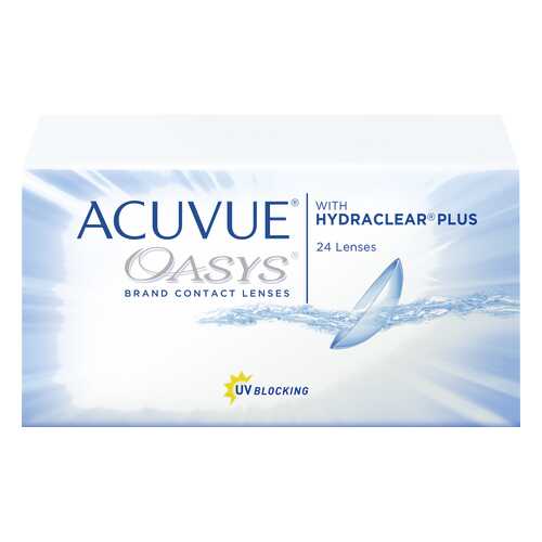 Контактные линзы Acuvue Oasys with Hydraclear Plus 24 линзы R 8,4 -1,00 в Аптеки Столички