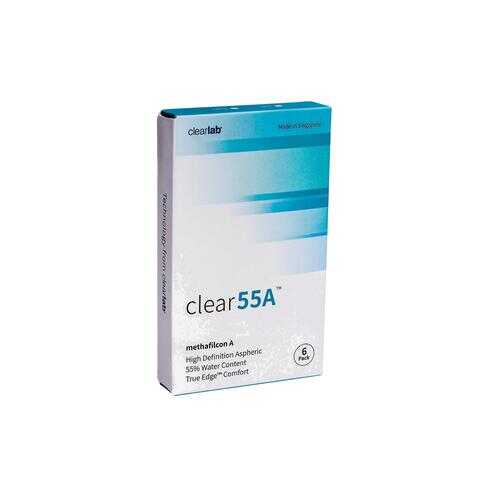 Контактные линзы ClearLab Clear 55 A 6 линз R 8.7 -07,00 в Аптеки Столички