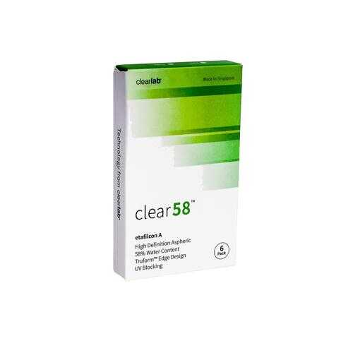 Контактные линзы ClearLab Clear 58 6 линз R 8.3 -00,75 в Аптеки Столички