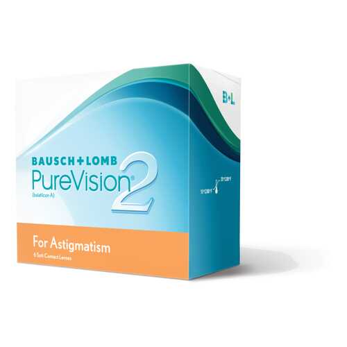 Контактные линзы PureVision 2 for Astigmatism 3 линзы -5,25/-1,25/10 в Аптеки Столички