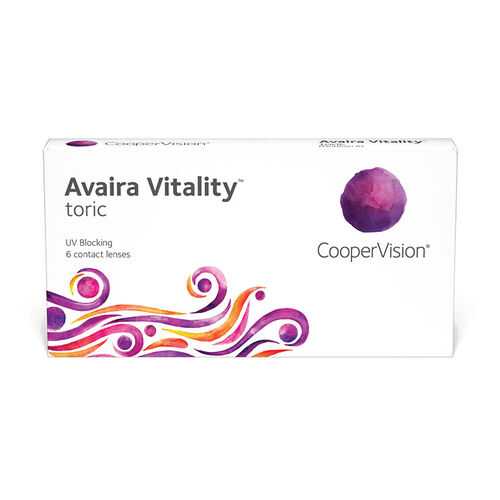 Линзы контактные CooperVision Avaira Vitality toric 6 шт. -10/1,25/150 в Аптеки Столички