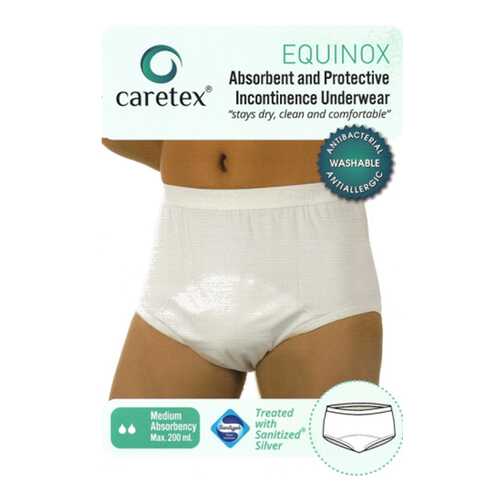 Многоразовые впитывающие трусы Caretex Equinox Gentug Textile XS, белые в Аптеки Столички