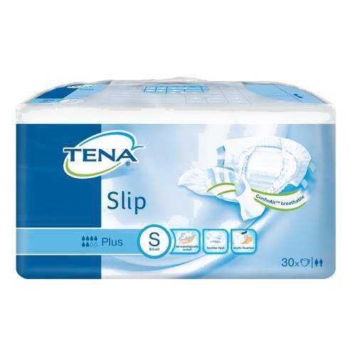 Подгузники для взрослых TENA Slip Plus S дышащие 30 шт. в Аптеки Столички