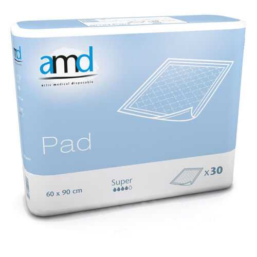 Впитывающие пеленки AMD PAD SUPER 60*90 №30 в Аптеки Столички