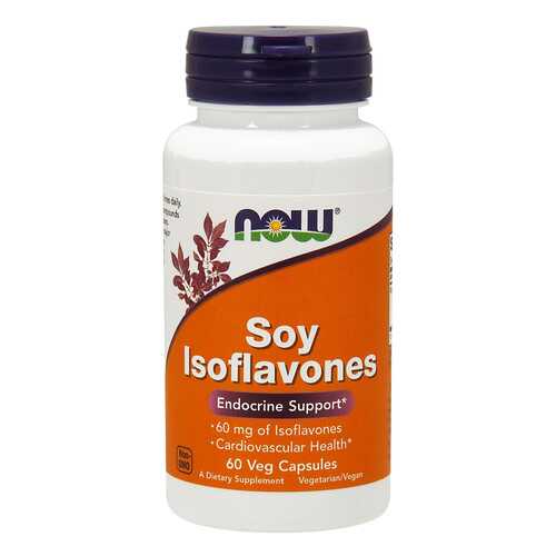 Добавка для сердца и сосудов NOW Soy Isoflavones 60 капсул в Аптеки Столички